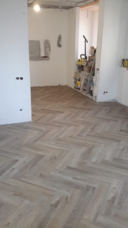 Кварцвиниловая плитка (Елочка) Alpine Floor PARQUET LIGHT ECO 13-5 Дуб Натуральный отбеленный